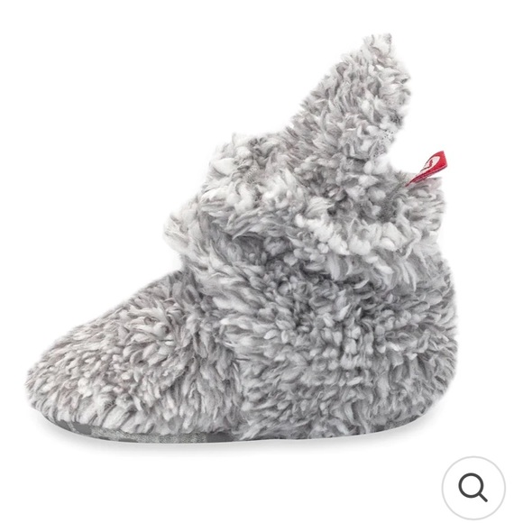 FURRY GRIPPER BABY BOOTIE - HEATHER GRAY - Picture 4 of 9